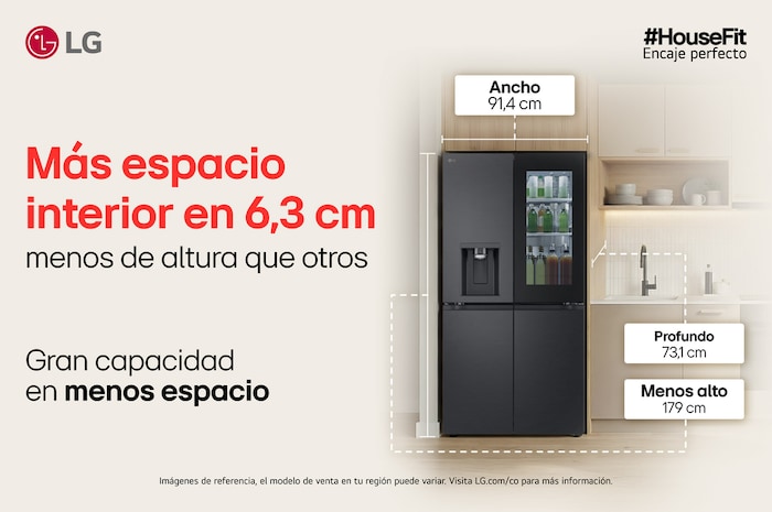 Más espacio interior en 6,3 cm